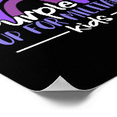 パープルアップ軍隊キッズレインボー軍隊子 ポスター (角)