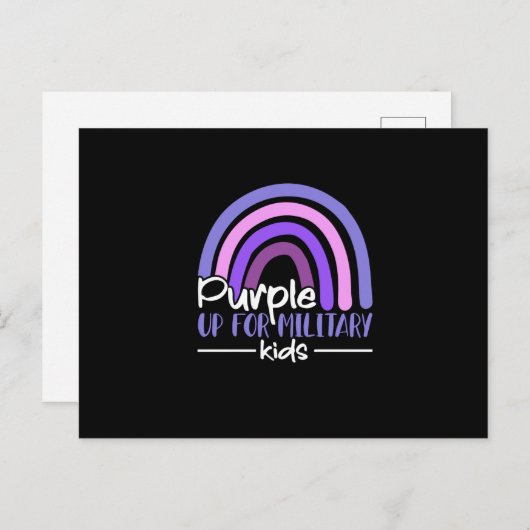 パープルアップ軍隊キッズレインボー軍隊子 案内ポストカード (正面/裏面)