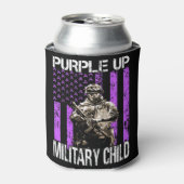 パープルアップ軍隊キッズ軍隊チャイルドTシャツ 缶クーラー (缶正面)