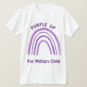 パープルアップ軍隊キッズ軍隊子 Tシャツ