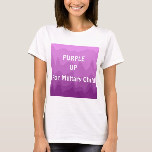 パープルアップ軍隊キッズ軍隊子 Tシャツ (正面)