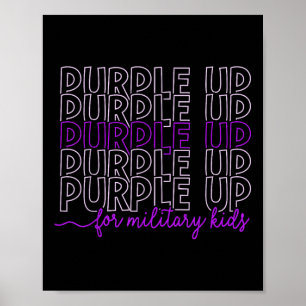 パープルアップ軍隊キッズ軍隊月B ポスター