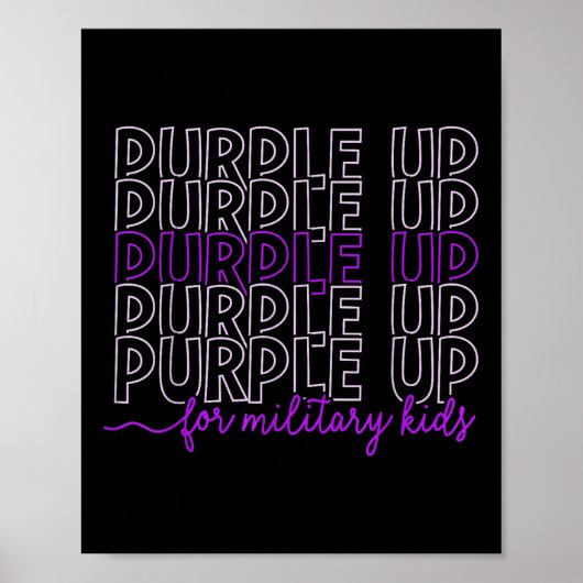 パープルアップ軍隊キッズ軍隊月B ポスター (正面)