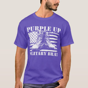 パープルアップ軍隊ブラット軍隊チャイルド月キッズ Tシャツ