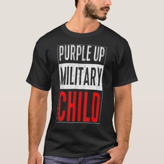 パープルアップ軍隊子の月 Tシャツ (正面)