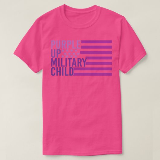 パープルアップ軍隊子 Tシャツ (デザイン正面)