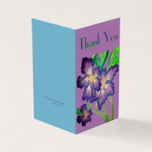 パープルアデニウムサンキューカード