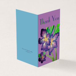 パープルアデニウムサンキューカード