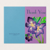パープルアデニウムサンキューカード (外部フラット)