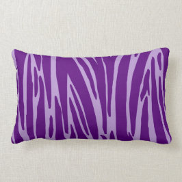 パープルアニマルプリントパターンアメリカンモジョピロウズ ランバークッション