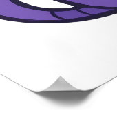 パープルアニメキャットベクターアート ポスター (角)