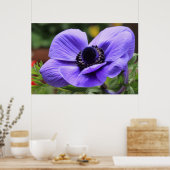 パープルアネモン ポスター (キッチン)