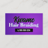 パープルアフリカ毛編みサービス ロイヤリティカード (正面)