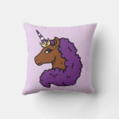 パープルアフロユニコーン クッション (裏面)