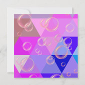 パープルアブストラクトホットクリスタルアニバーサリー招待状 招待状 (裏面)