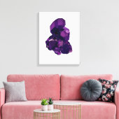 パープルアメイストベクトルアート独身のプリント キャンバスプリント (インサイチュ (リビング))