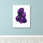 パープルアメイストベクトルアート独身のプリント キャンバスプリント (インサイチュ (ウッドフロア))