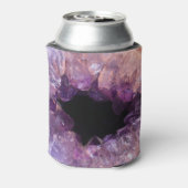 パープルアメジストの宝石の花嫁結婚と花婿 缶クーラー (缶裏面)