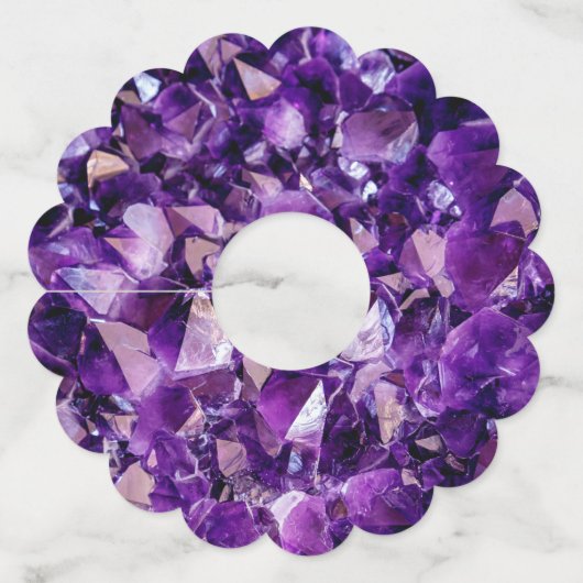 パープルアメジストクリスタルジェームズワイングラスラベル ワイングラスタグ (裏面)