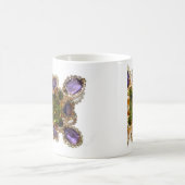 パープルアメジストダイアモンズエメラルズジュエリー コーヒーマグカップ (中央)