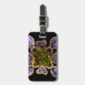 パープルアメジストダイアモンズエメラルズジュエリー ラゲッジタグ (正面縦)