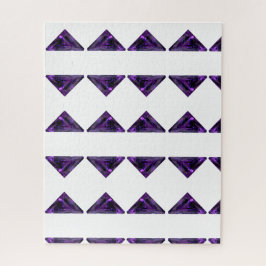 パープルアメジストトライアングルジェムストーン ジグソーパズル