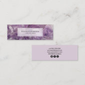 パープルアメジストボホクリスタルスピリチュアル スキニー名刺 (正面/裏面)