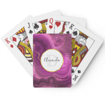 パープルアメジスト及び金ゴールド抽象芸術アゲートモノグラム