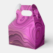 パープルアメジスト及び金ゴールド抽象芸術瑪瑙 フェイバーボックス (裏面サイド)