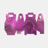 パープルアメジスト及び金ゴールド抽象芸術瑪瑙 フェイバーボックス (折り畳みなし)