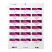 パープルアメジスト及び金ゴールド抽象芸術瑪瑙 ラベル (フルシート)