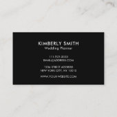 パープルアメジスト宝石の宝石黒プロフェッショナル 名刺 (裏面)