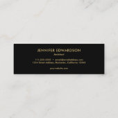 パープルアメジスト宝石の結晶プロフェッショナル スキニー名刺 (裏面)