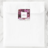 パープルアメジスト宝石の結晶プロフェッショナル スクエアシール (バッグ)