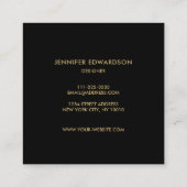 パープルアメジスト宝石の結晶プロフェッショナル スクエア名刺 (裏面)