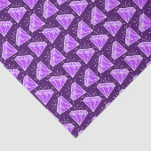 パープルアメジスト宝石グラフィックアートティッシュペーパー 薄葉紙 (詳細)