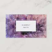 パープルアメジスト宝石ミネラルプロフェッショナル 名刺 (正面)