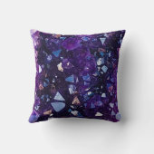 パープルアメジスト水晶モノグラム クッション (裏面)