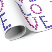 パープルアメジスト&ブルーサファイアラブ ラッピングペーパー (ロールコーナー)