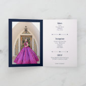 パープルアラビアンナイトの水彩画 キニエラ 招待状 (内部)