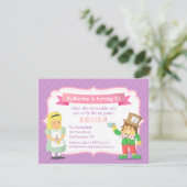 パープルアリスinワンダーランド誕生日ティーパーティー 招待状 (スタンド正面)