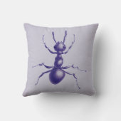 パープルアリ虫の昆虫デジタルアート クッション (裏面)