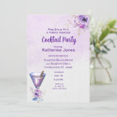 パープルアレクサンダー誕生日カクテルパーティー 招待状 (スタンド正面)