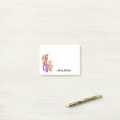 パープルアンスロポニー ポストイット (デスク上)