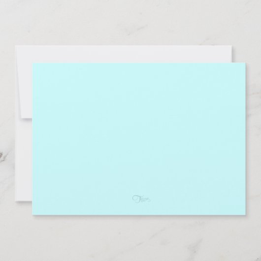 パープルアンドアクアミントタペストリー招待状 招待状 (正面)