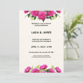 パープルアンドクリーム結婚式招待状 招待状 (スタンド正面)