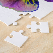 パープルアンドグリーンパンシーパズル ジグソーパズル (側面)