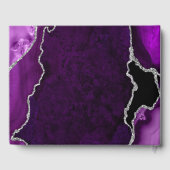 パープルアンドシルバーアガテマーブル誕生日 ゲストブック (裏面)