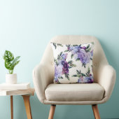 パープルアンドブルージャイアントピーニー装飾用クッション クッション (椅子)