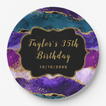 パープルアンドブルーピーコックアゲート誕生日